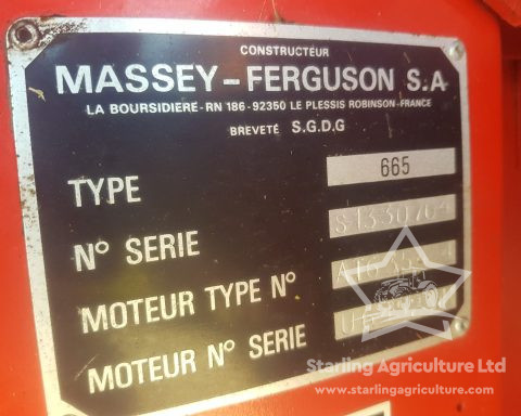 Massey Ferguson 665 Combine