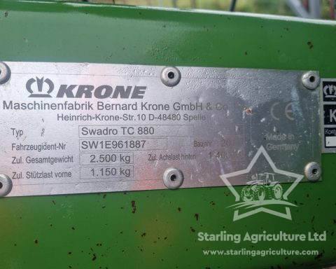 Krone Swadro TC880 Rake