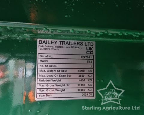 Bailey TB2 11T Grain Trailer