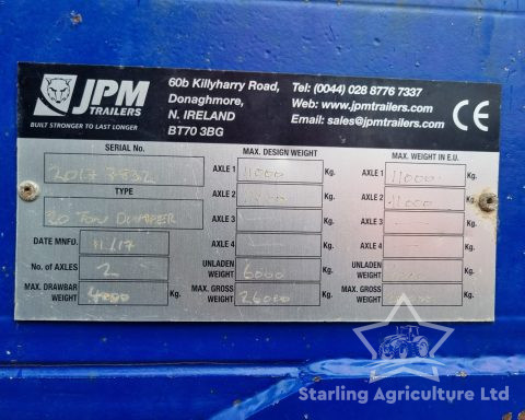 JPM 20T Dump Trailer.