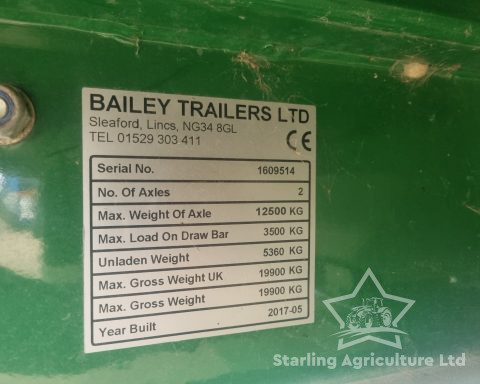 Bailey 14.5T Root & Silage Trailers