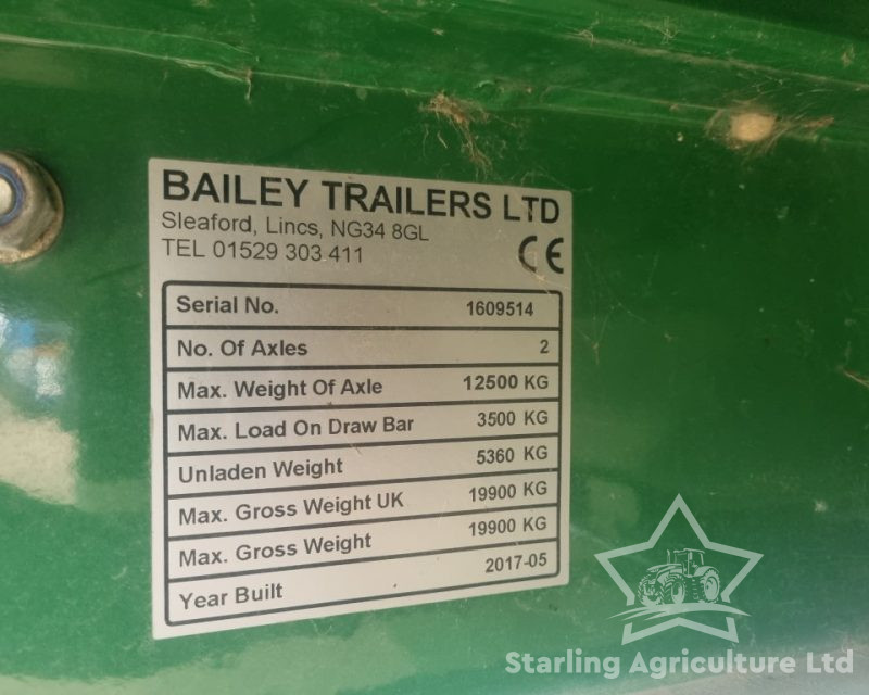 Bailey 14.5T Root & Silage Trailers