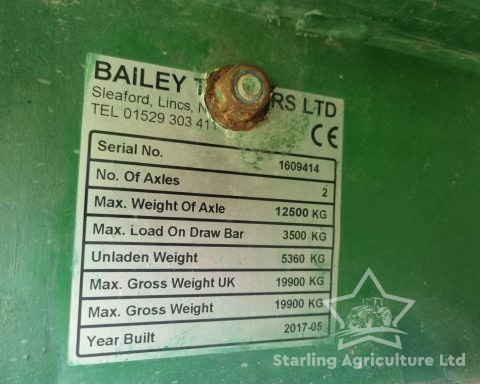 Bailey 14.5T Root & Silage Trailers