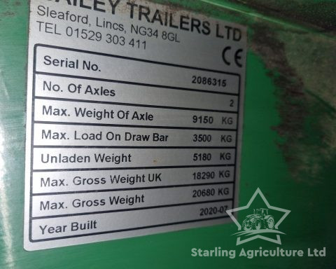 Bailey 15T 9m Low Loader