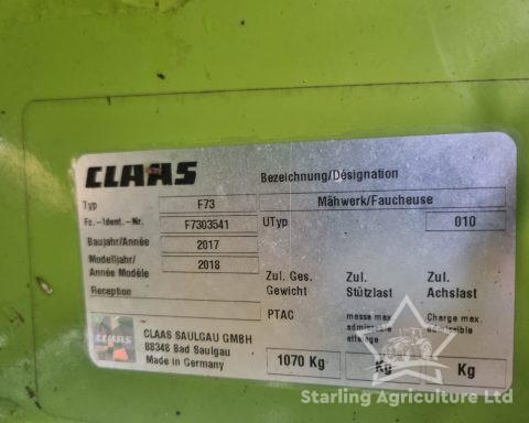 Claas 3200FC Disco Front Mower Conditioner