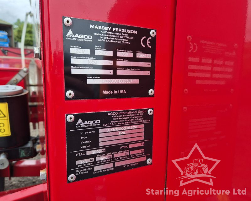 Massey Ferguson 1839 Inline Conventional Baler