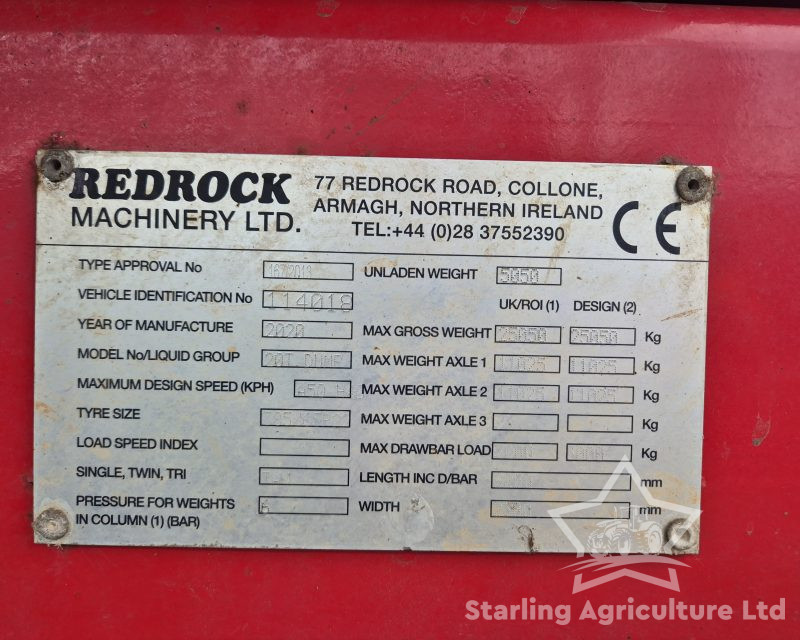 RedRock 20T Dump Trailer