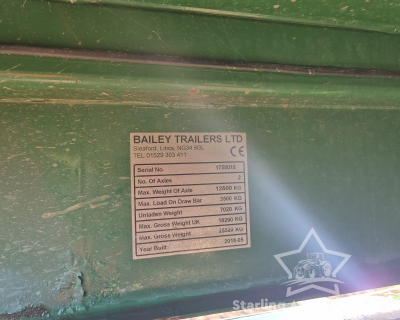 Bailey TB18 Silage Trailer