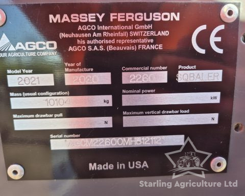 Massey Ferguson 2260 Baler