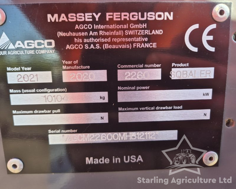 Massey Ferguson 2260 Baler
