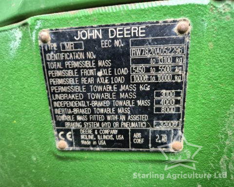 John Deere 7820 50kph.