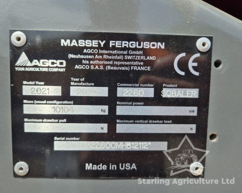 Massey Ferguson 2260 Baler