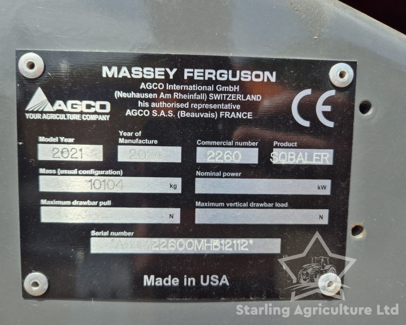 Massey Ferguson 2260 Baler