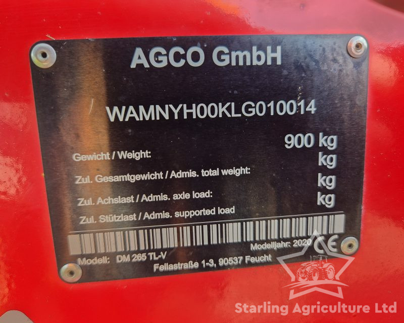 Massey Ferguson DM265TL-V Plain Disc Mower