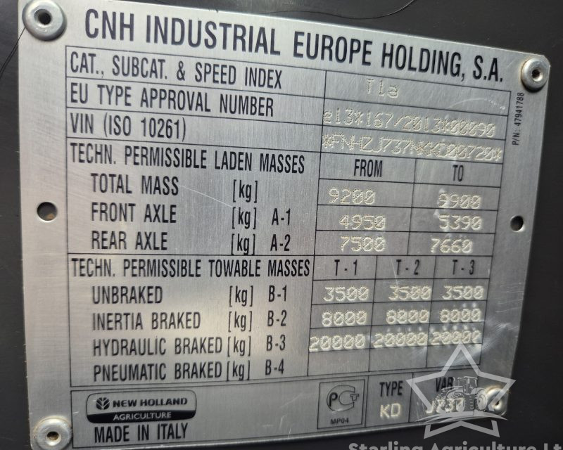 New Holland TH7.37 Elite