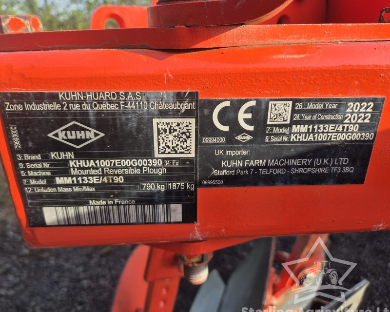 Kuhn MultiMaster 113 Plough