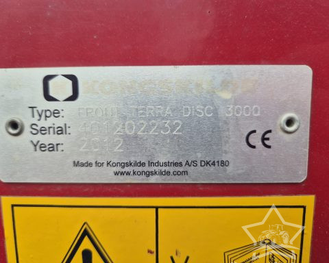 Kongskilde 3m Front Terra Disc