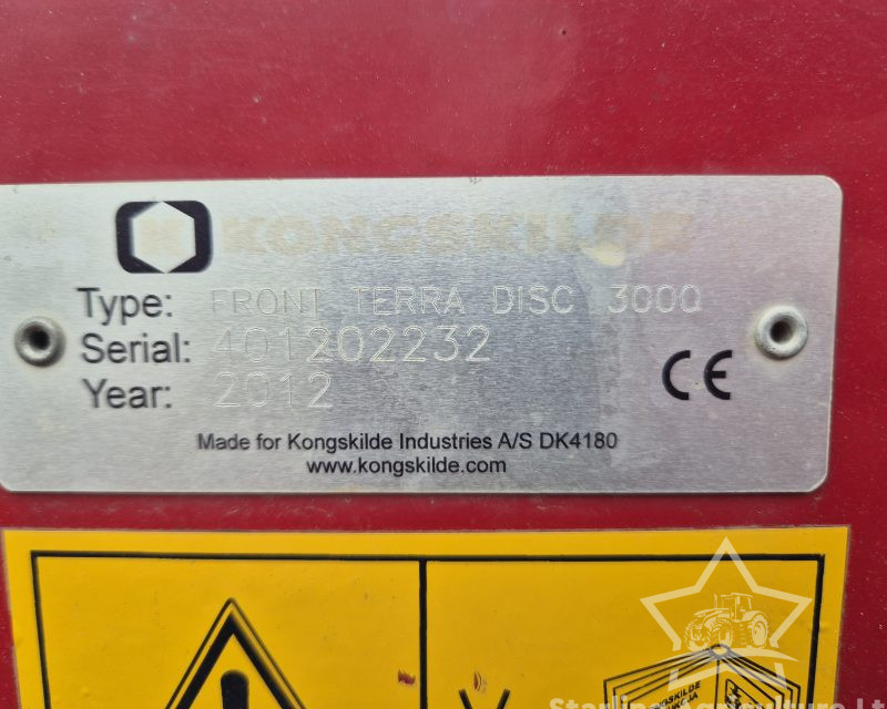 Kongskilde 3m Front Terra Disc