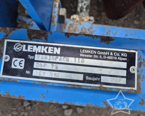 Lemken Variopack 110 Furrow Press