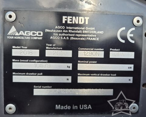 Fendt 1290NXD (MF 2270XD ) Baler