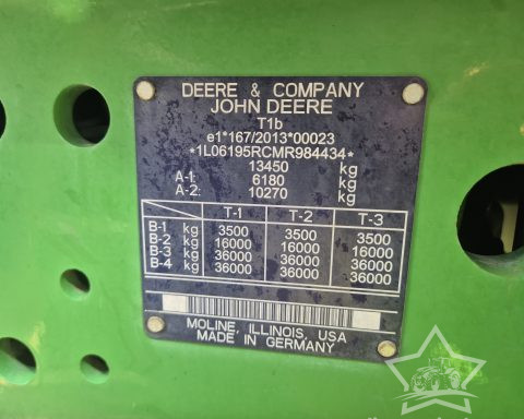John Deere 6195R Premium