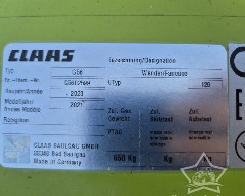 Claas Volto 55 Tedder
