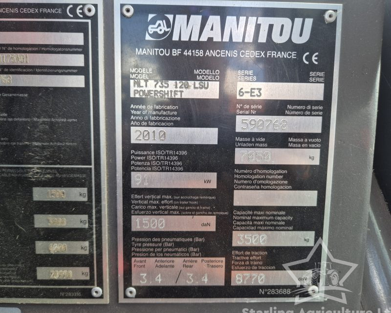 Manitou 735-120 LSU Powershift