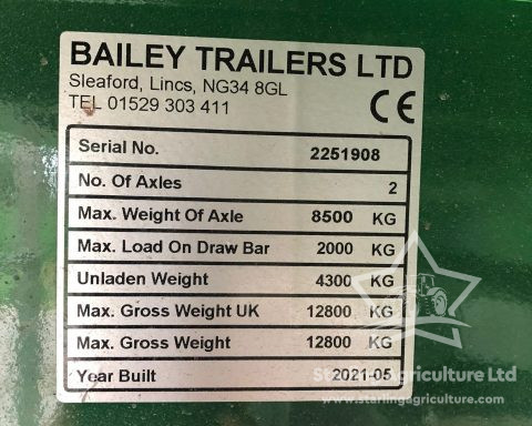 Bailey 8T Dump Trailer