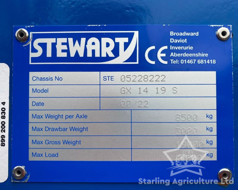 Stewart GX14 19S Grain Trailer