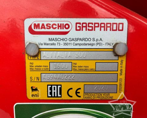 Maschio DMR 3000 Power Harrow with Alitalia 300 Drill