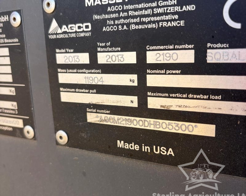 Massey Ferguson 2190 Baler